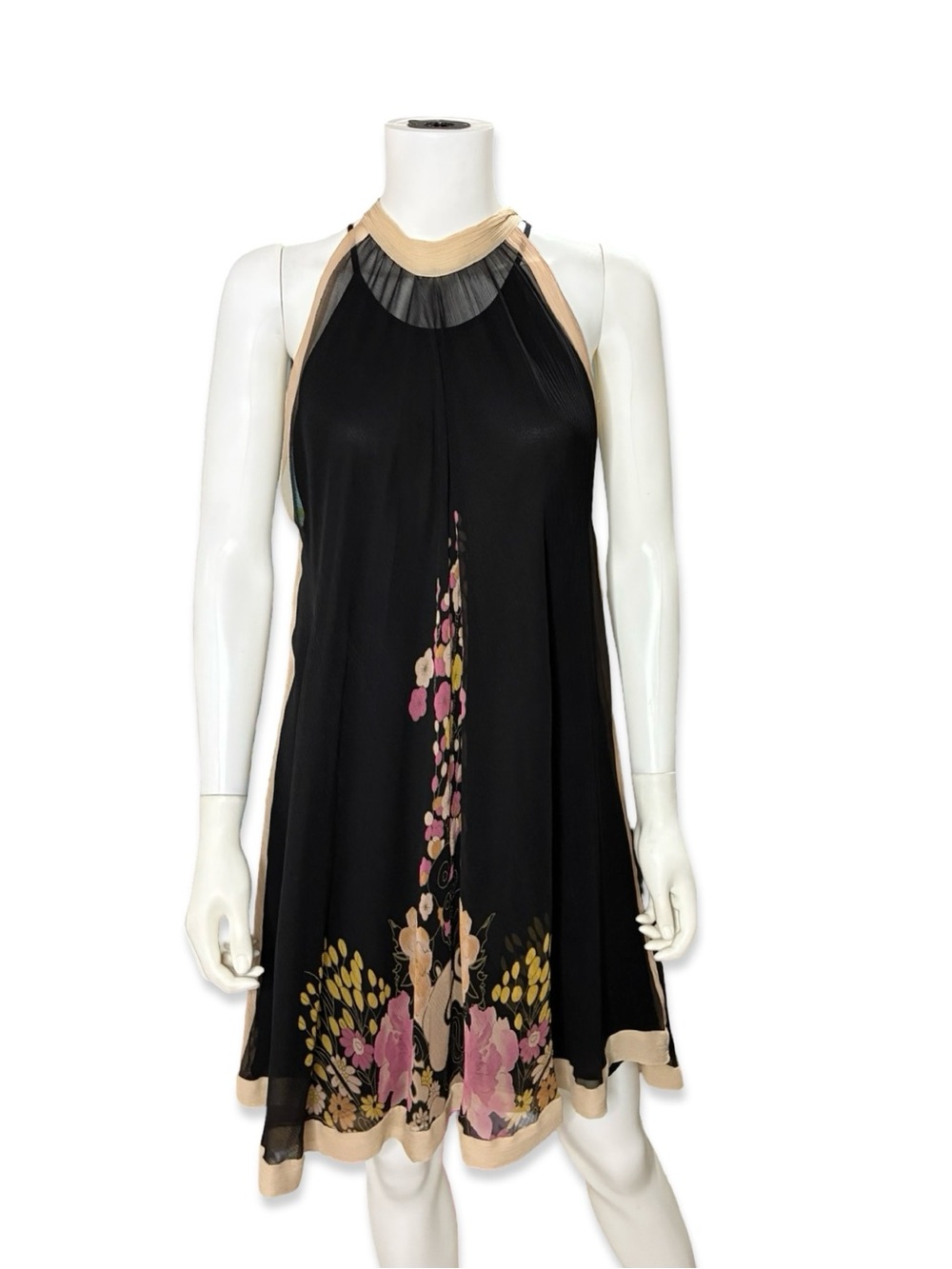Forever 21 Y2K Sheer Silk Swing Dress